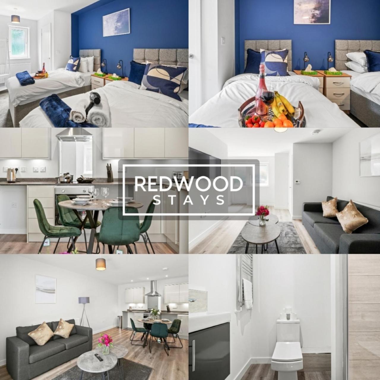 Quality 1 Bed 1 Bath Apartments For Contractors By Redwood Stays Farnborough  Exterior photo